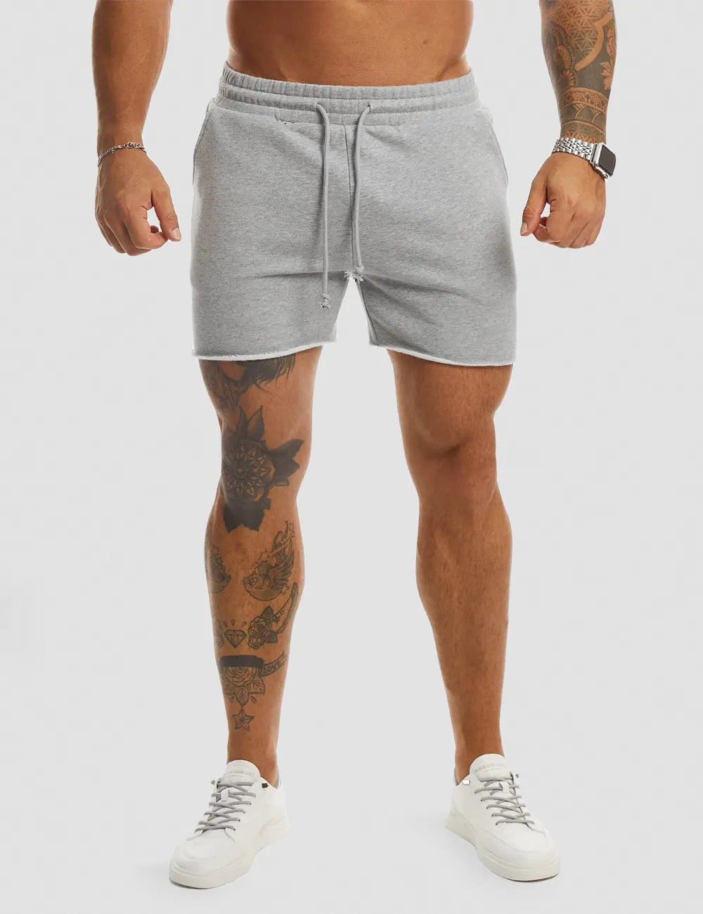 Fleece Bodybuilding Shorts - Grey