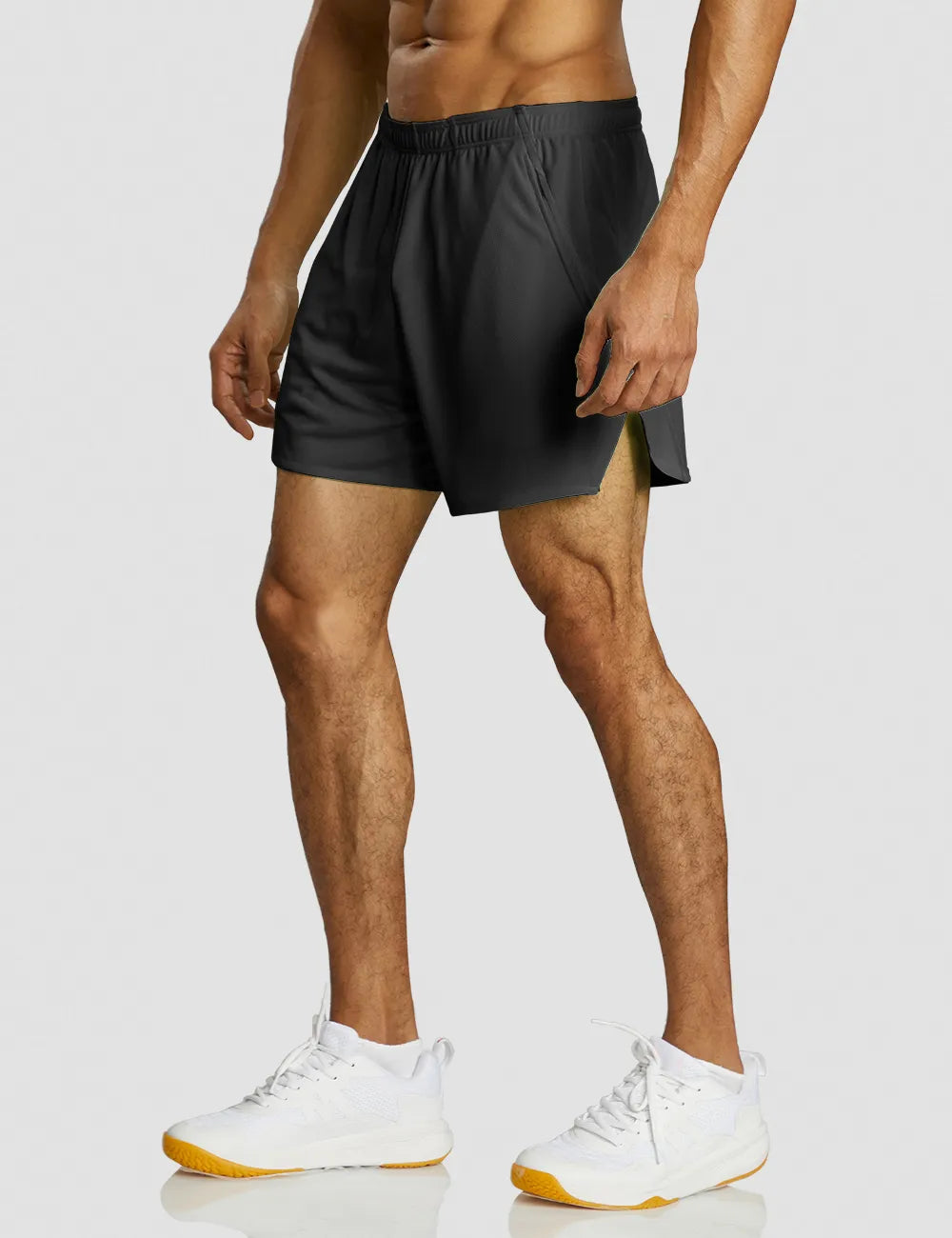 Mesh 5" Fitted Shorts - Blue