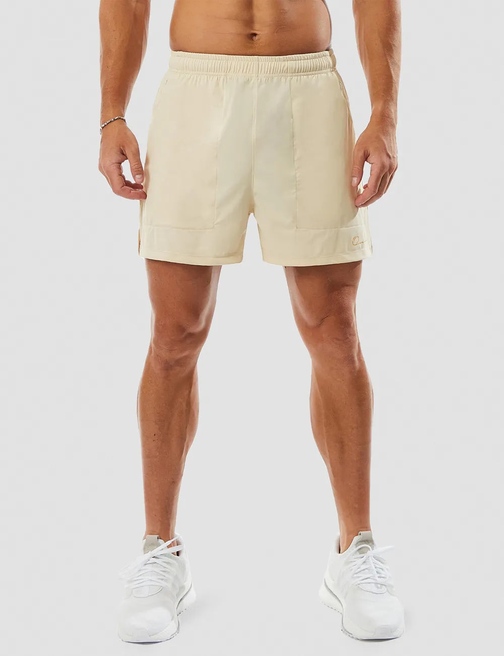 Solid Gym Shorts 5" - Grey